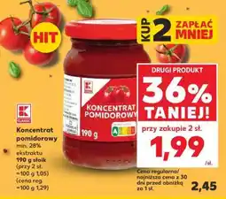 Kaufland Koncentrat pomidorowy oferta