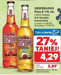 Kaufland DESPERADOS Piwo 0-7% alk oferta