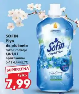 Kaufland SOFIN Płyn do płukania różne rodzaje 1,8/1,4 l opakowanie oferta