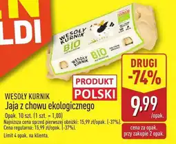 ALDI Jaja z chowu ekologicznego WESOŁY KURNIK oferta