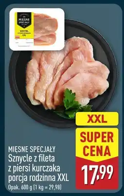 ALDI Sznycle z fileta z piersi kurczaka porcja rodzinna XXL Mięsne Specjały oferta