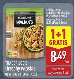 ALDI Orzechy włoskie 1+1 GRATIS Trader Joe's oferta