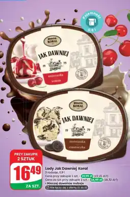 Dino Lody Jak Dawniej Koral śmietanka-wiśnia oferta