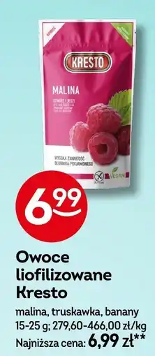 Żabka Owoce liofilizowane malina, truskawka, banany Kresto oferta