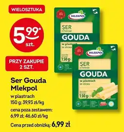 Żabka Ser Gouda Mlekpol w plastrach oferta