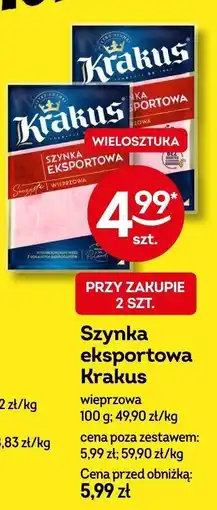 Żabka Szynka eksportowa wieprzowa Krakus oferta