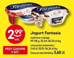 Żabka Jogurt Fantasia wybrane rodzaje oferta