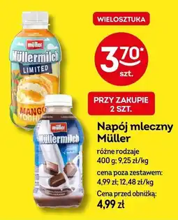 Żabka Napój mleczny Müller różne rodzaje oferta
