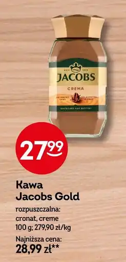 Żabka Kawa rozpuszczalna Jacobs Gold Cronat Creme oferta