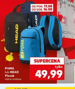 Kaufland Plecak Puma lub Head oferta