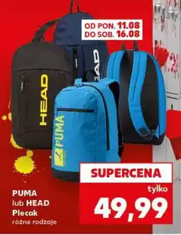 Kaufland PUMA lub HEAD Plecak oferta
