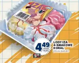 Stokrotka Market Lody Iza 4-smakowe Koral oferta
