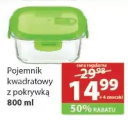 Stokrotka Market Pojemnik kwadratowy z pokrywką 800 ml oferta