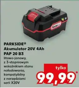 Kaufland PARKSIDE Akumulator 20V 4Ah PAP 20 B3 oferta
