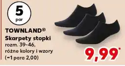 Kaufland TOWNLAND Skarpety stopki oferta