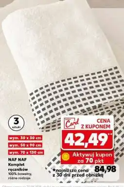 Kaufland NAF NAF Komplet ręczników oferta