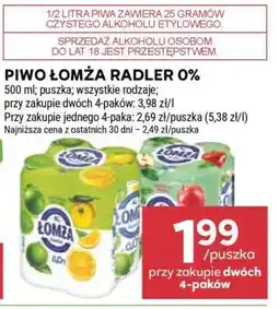 Stokrotka Market Piwo Łomża Radler 0% oferta