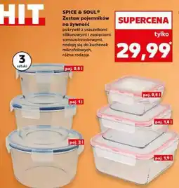 Kaufland SPICE & SOUL Zestaw pojemników na żywność oferta