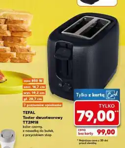 Kaufland TEFAL Toster dwuszczelinowy TT2M18 oferta