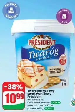 Dino Twaróg sernikowy, serek waniliowy Président oferta