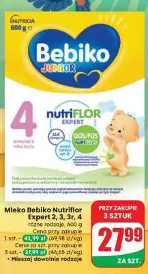 Dino Mleko Bebiko Nutriflor Expert 2, 3, 3r, 4 oferta