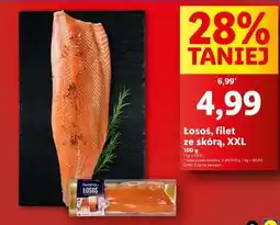Lidl Łosoś, filet ze skórą, XXL oferta