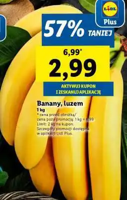 Lidl Banany luzem oferta