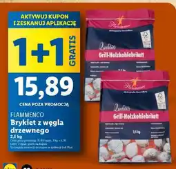 Lidl Flammenco Brykiet z węgla drzewnego oferta