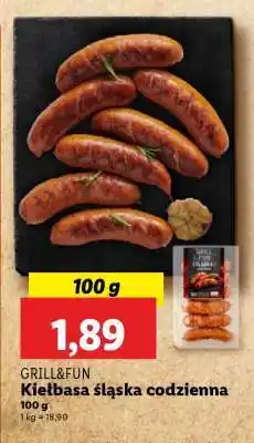 Lidl GRILL&FUN Kiełbasa śląska codzienna oferta