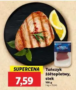 Lidl Tuńczyk żółtopłetwy, stek oferta
