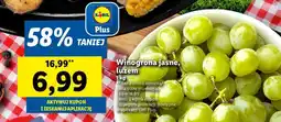Lidl Winogrona jasne luzem oferta