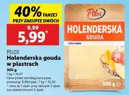 Lidl PILOS Holenderska gouda w plastrach oferta