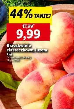 Lidl Brzoskwinie ciasteczkowe, luzem oferta