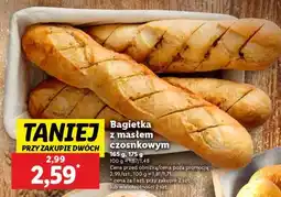 Lidl Bagietka z masłem czosnkowym oferta