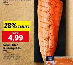 Lidl Łosoś, filet ze skórą, XXL oferta
