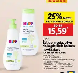 Lidl HiPP Żel do mycia, płyn do kąpieli lub balsam nawilżający oferta