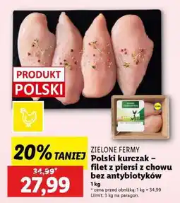 Lidl Polski kurczak – filet z piersi, z chowu bez antybiotyków oferta