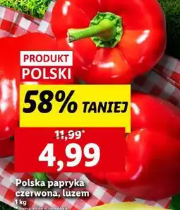 Lidl Polska papryka czerwona, luzem oferta