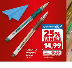 Kaufland Długopisy żelowe Talentus oferta