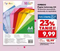 Kaufland Papier kolorowy A4 Gimboo oferta
