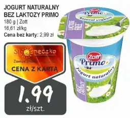 Słoneczko Jogurt naturalny bez laktozy primo zott oferta