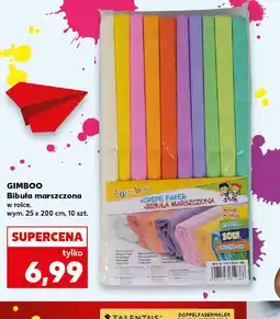 Kaufland Bibuła marszczona Gimboo oferta