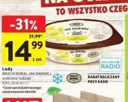 Intermarche Lody o smaku tarty cytrynowej Bracia Koral Jak Dawniej oferta