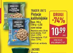 ALDI Pistacje kalifornijskie Trader Joe's oferta