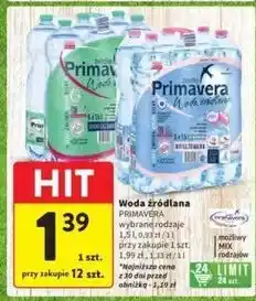 Intermarche Woda lekko gazowana Primavera oferta