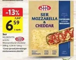 Intermarche Ser wiórki mozzarella & cheddar Mlekovita oferta