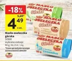 Intermarche Masło osełka górska o smaku szczypiorku Sobik oferta