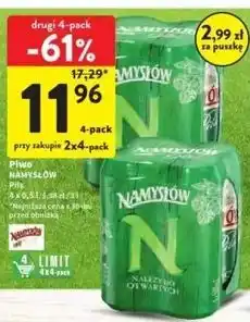 Intermarche Piwo Namysłów Pils oferta