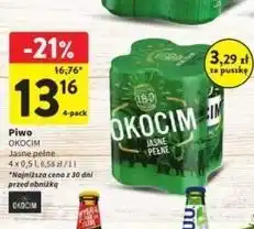 Intermarche Piwo Okocim Jasne Okocimskie oferta