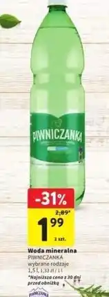 Intermarche Woda lekko gazowana Piwniczanka oferta